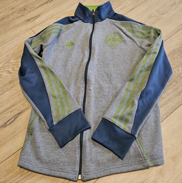 adidas Jackets & Blazers - Seattle Sounders FC Adidas Track Jacket Blue/Green Women's Small